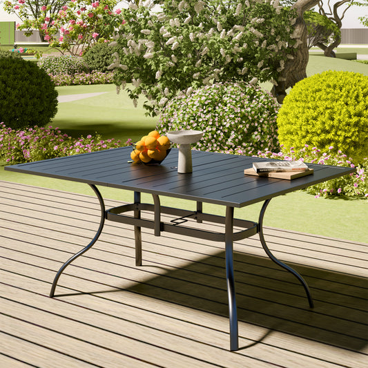 63" x 38" Rectangle Patio Dining Table