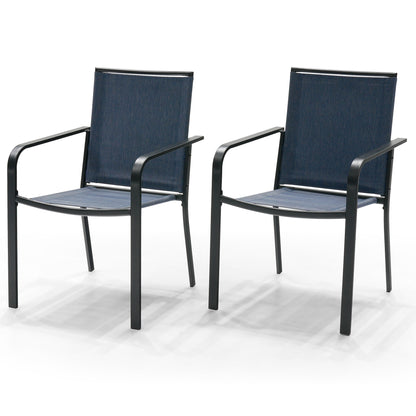 Sling Patio Stackable Dining Chairs