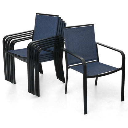 Sling Patio Stackable Dining Chairs