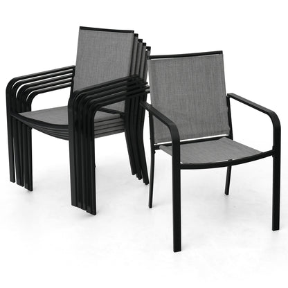 Sling Patio Stackable Dining Chairs