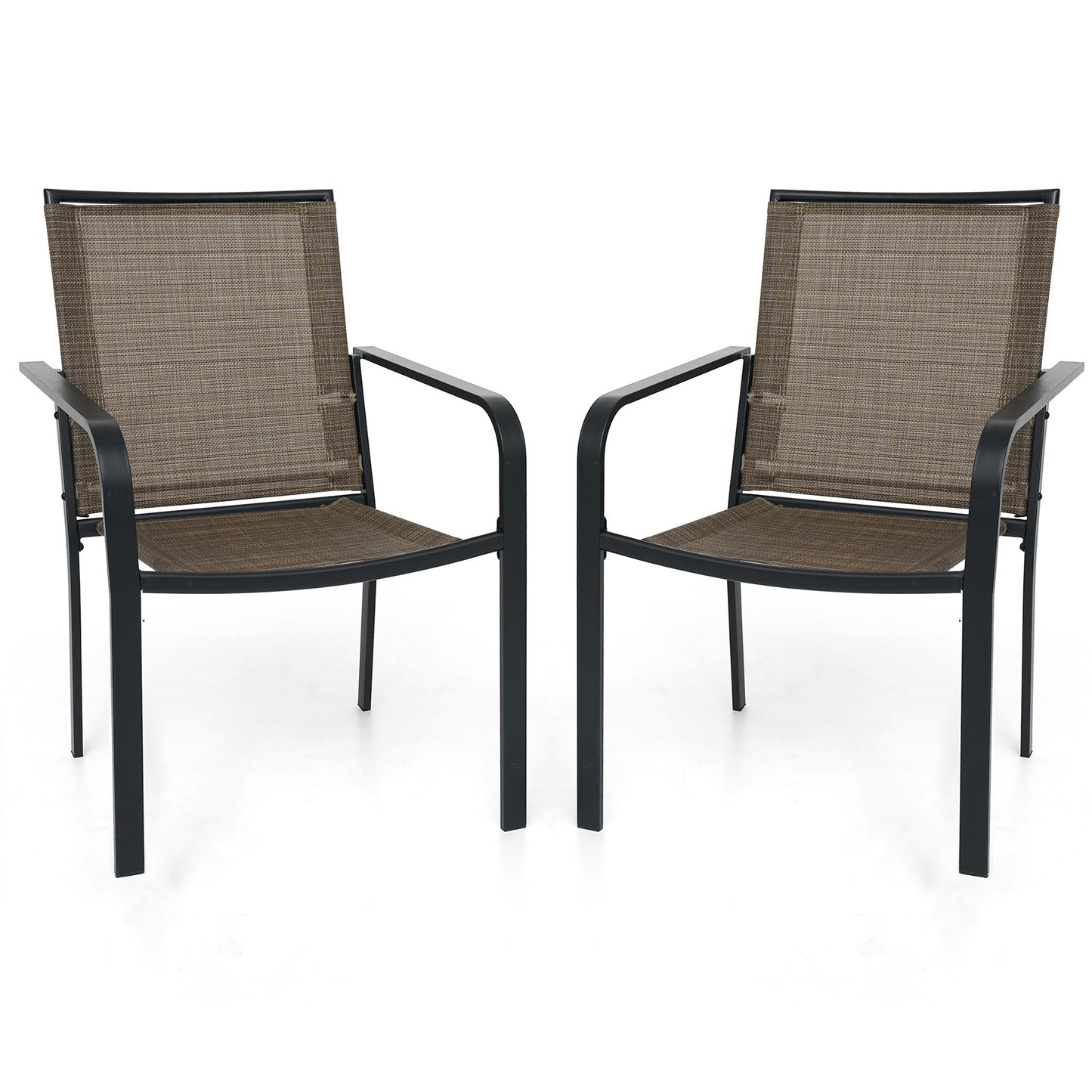 Sling Patio Stackable Dining Chairs