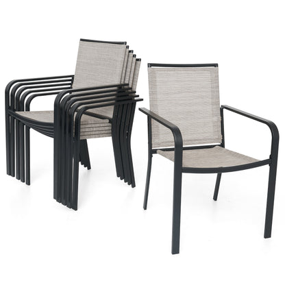 Sling Patio Stackable Dining Chairs
