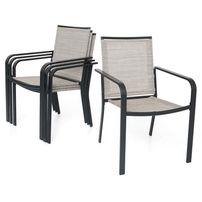 Sling Patio Stackable Dining Chairs