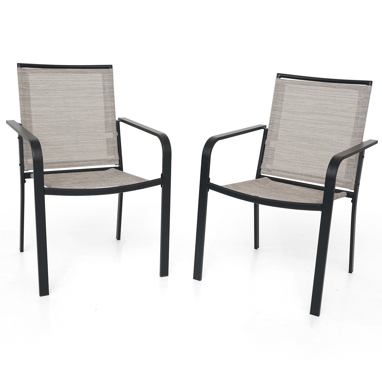Sling Patio Stackable Dining Chairs