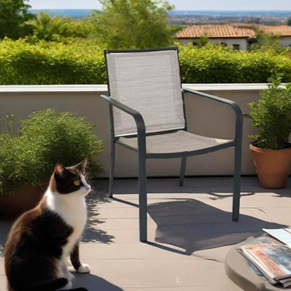 Sling Patio Stackable Dining Chairs