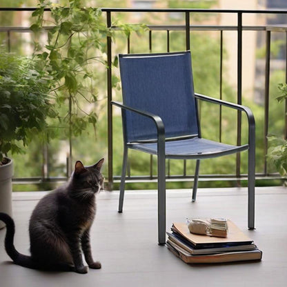 Sling Patio Stackable Dining Chairs